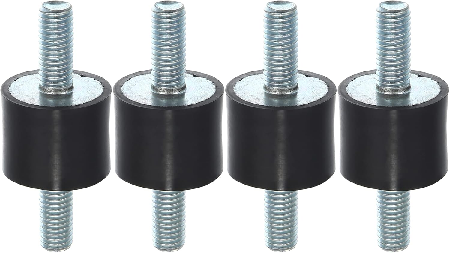 X AUTOHAUX 4Pcs M8 Car anti Vibration Rubber Isolator Damper 25X40Mm Rubber Bobbin Mount Shock Absorb Mounts for Compressors VV Engines image number 2