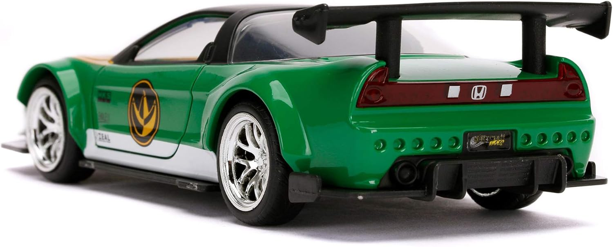 Jada Toys Power Rangers 1:32 Green Ranger 2002 Honda NSX Type-R Die-Cast Cars image number 4