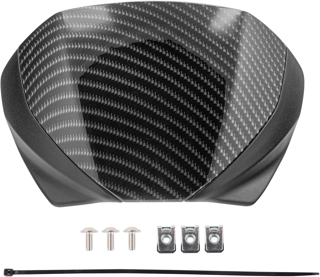 TAZGANTAX Motorcycle Upper Front Fairing Cowl Headight Wind Shield Front Mask Nose Shield Cowl Compatible with Tri-Umph Trident 660 Trident660 Trident-660 Accessories 2021 2022 2023 (Black)