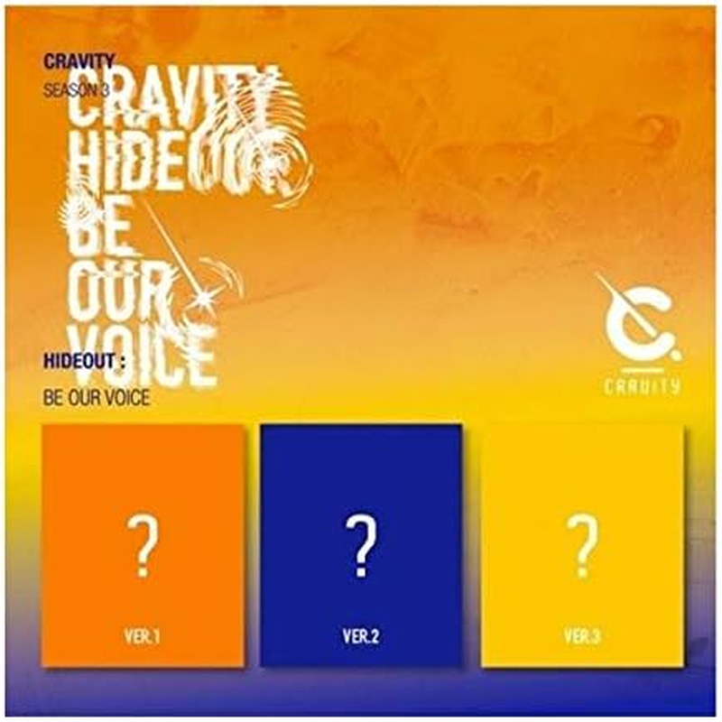 Cravity Season3. Hideout: Be Our Voice Version.3 Cd+132P Photobook+1P Sticker+1P Polaroid+Message Photocard Set+Tracking Kpop Sealed