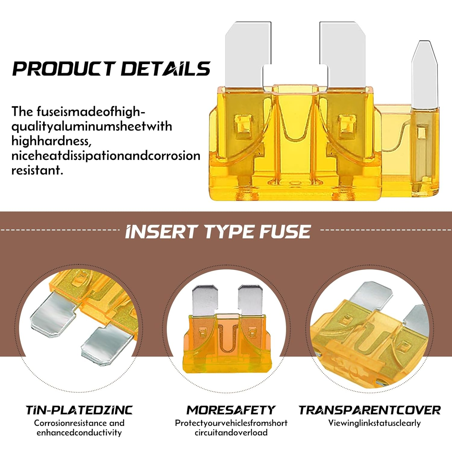 Powerful 420PCS Car Fuse Assortment Kit, Standard & Mini LP 2 Blade Fuse Set with Case and Fuse Puller (2A-40A) Zinc Alloy Auto Fuses for RV SUV Cars Trucks image number 2