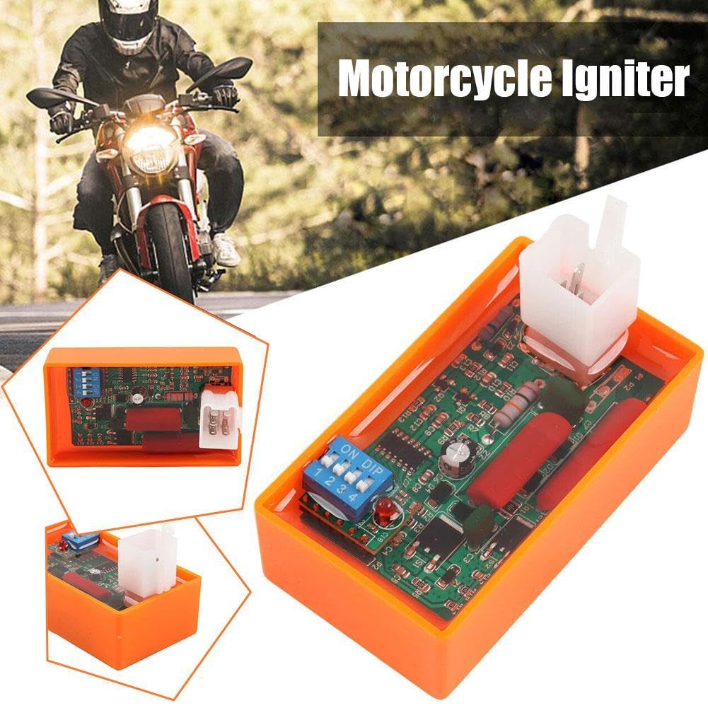 5 Pin Adjustable AC CDI Motorcycle Ignition Box for WAVE100 Racing YX140 YX160 C100 AT110 with DIP Switch, Dual Plug Cdi Fits Many 5 Stroke Models of Atvs, Dirt Bikes, Go Karts, Scooters, and Mopeds image number 3