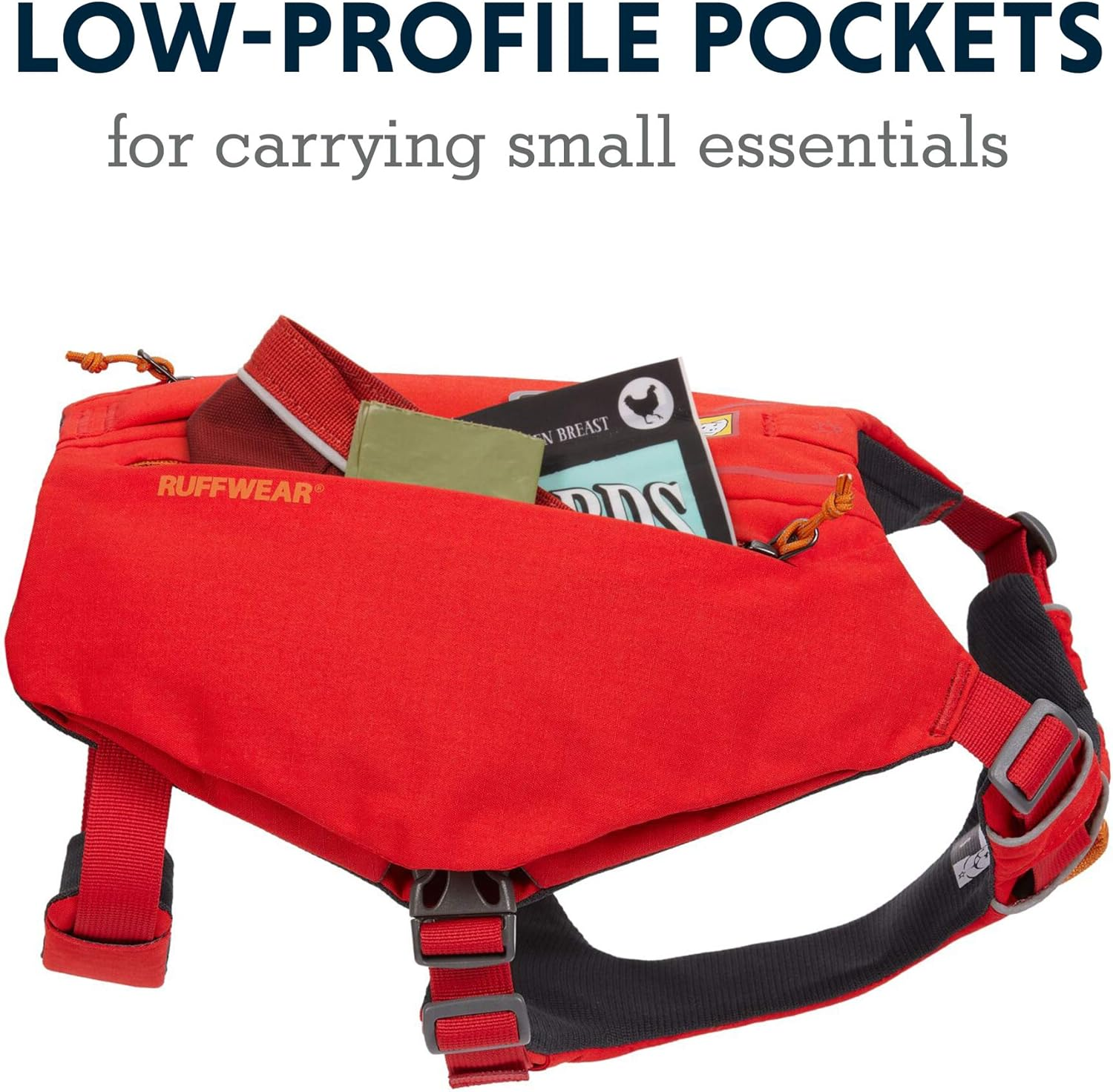 RUFFWEAR Switchbak Dog Harness with Pockets, All-Day Comfort with Built-In Pockets for Short Day Trips and Everyday Activities, Medium Dog Breeds, Granite Grey image number 5