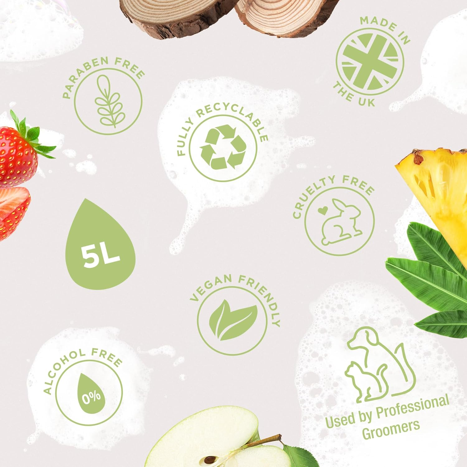 Wahl Dog Shampoo Dirty Beastie Showman Shampoo for Pets 5 Litre Concentrate/75 Litre Diluted image number 6