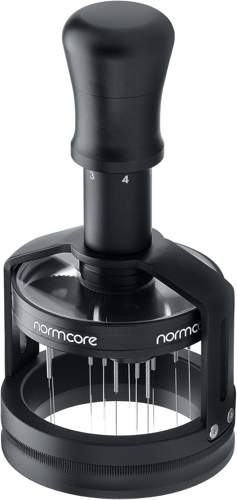 Normcore 58Mm Planetary Needle Distributor Tool V3, Espresso WDT Tool with Magnetic Base, Adjustable Depth Coffee Stirrer for Precision Puck Prep, 60 Spare Needles Included image number 2