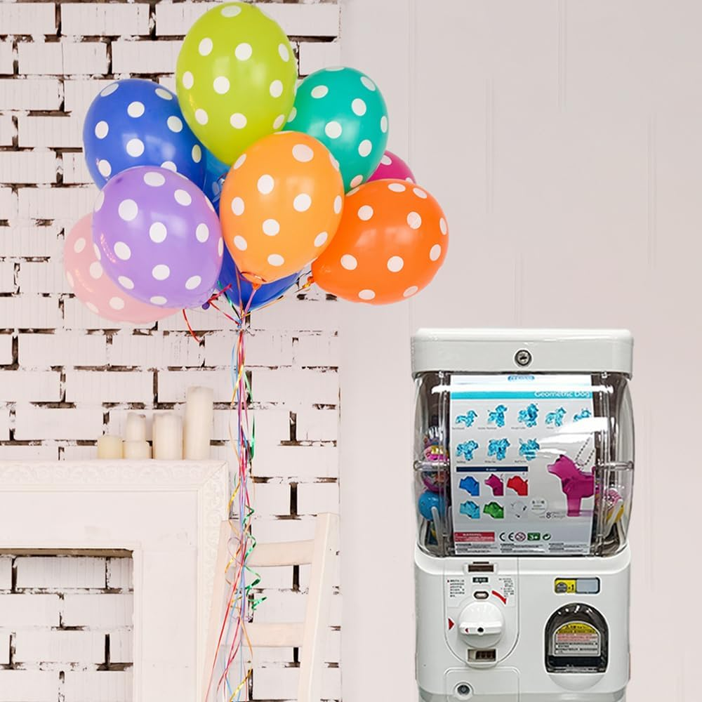 Kenisy Japan Style Capsule Vending Machine for Retail Stores, Mall Gumball Prize Machine for 1.97''-2.56'' Capsules, Party Coin Operated Small Gashapon Toys Bank (50Pcs Token Included) (Black) image number 4