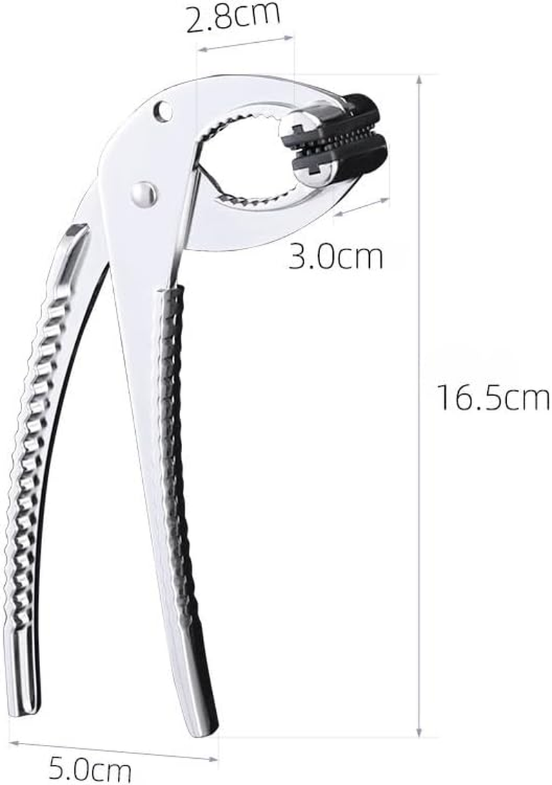 Zinc Alloy Oven Clip Pliers Grip Grabber, Hot Pot Clips Tongs Anti-Scald Gripper Clips Kitchen Tongs for Moving Hot Plate or Bowls, from Hot Pot Plate Baking Tray Pan Dish (Silver, One Size) image number 2