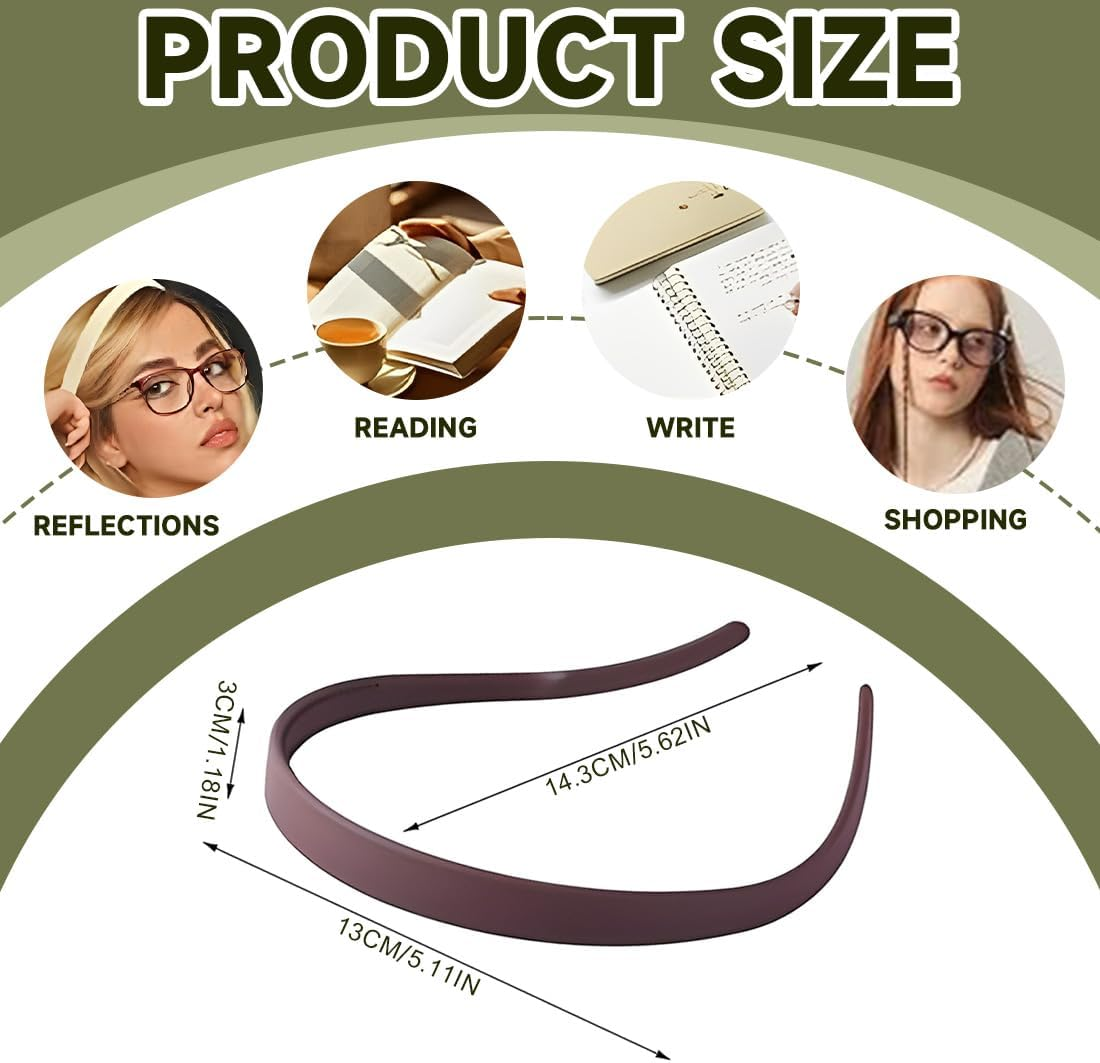 Pack of 6 Hair Comb Hair Band Plastic Headband Make up Headband for Sports Fitness Daily for Women and Girls, Hair Band Women, Plastic Headbands with Teeth Thin, Hair Bands Headbands image number 2