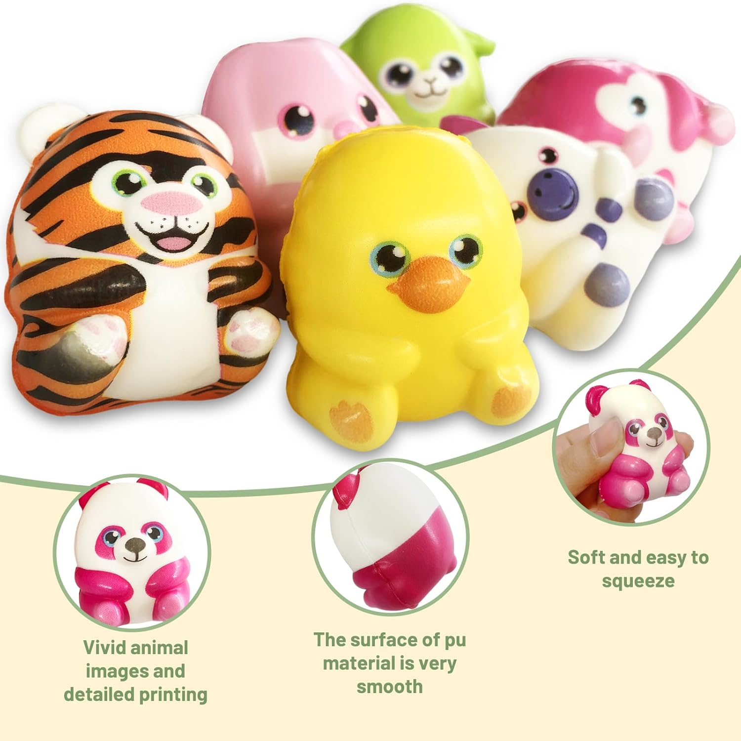 24 Pcs Party Favors Filled with Squishy Toys,Jumbo Slow Rising Squishies Toys,Soft Kawaii Animal Toys for Birthday Goodie Bag Stuffers,Pinata Stuffers,Classroom Prizes,Carnival Prizes image number 5