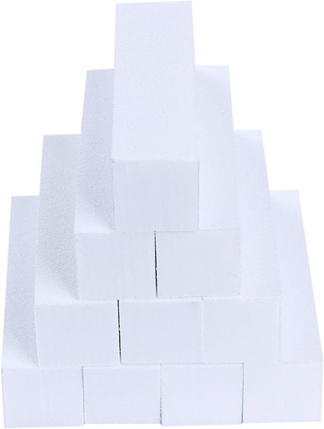 Rulbelok 4-Sided Nail File Blocks Sponge Nails Polish Sanding Buffer Strips 10Pcs Professional Nail Buffers Nail Grooming Tools