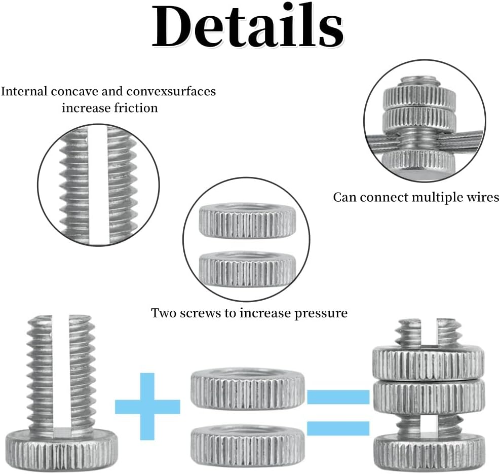 10 Pieces Split Bolt Joint Clamp,Wire Connector, Line Tap Clamp,Aluminium Alloy Electrical Fence Connector for Multiple Electric Fence,Wire Clamp (10) image number 5