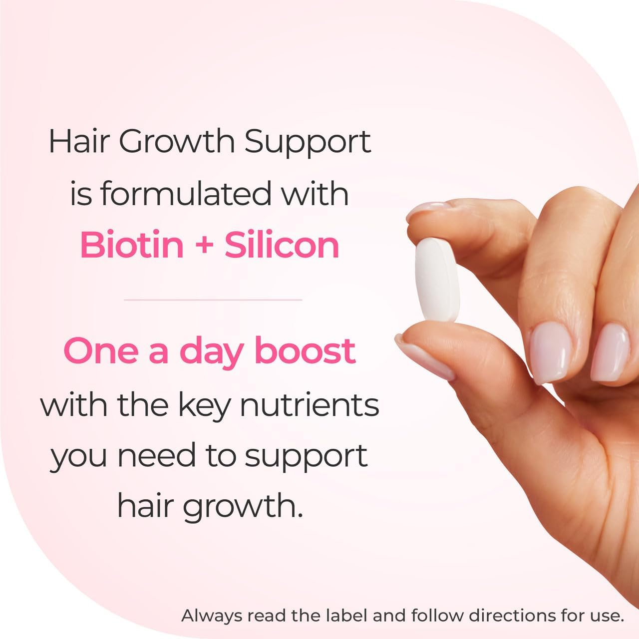 Nature'S Way Hair Growth Support plus Biotin and Silicon 30 Tablets image number 5