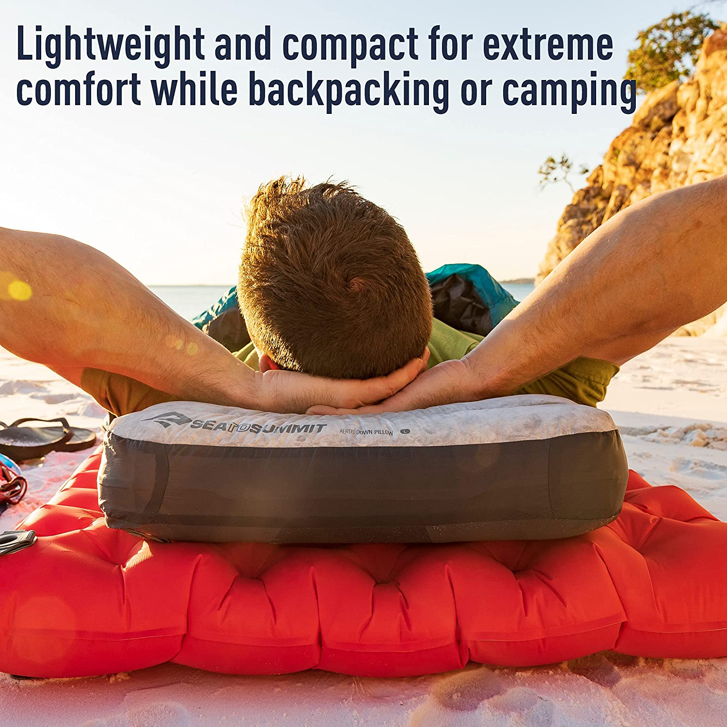 Sea to Summit Aeros down Pillow, Grey, Large image number 6