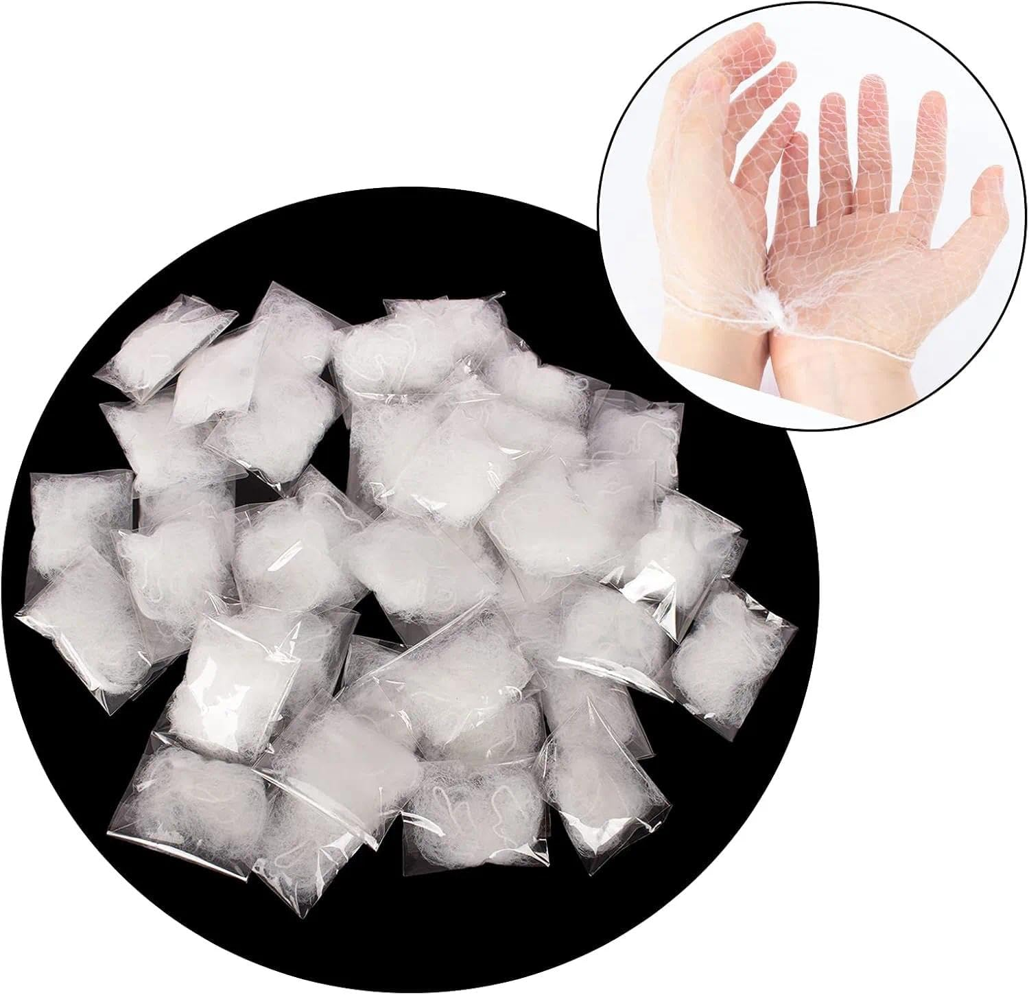 CRFY 20PCS of Hairnets Invisible Elastic Edge Mesh 50Cm Hair Nets for Women Hair Bun Making Sleeping Ballet Dancer Kitchen Food Service 20 Inches White (Individual Pack 20Pcs) image number 1