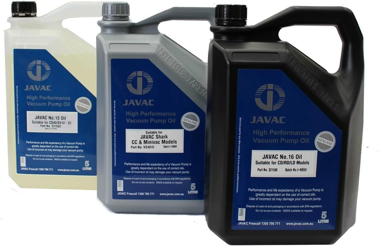 High Performance Vacuum Pump No. 16 Oil 1 Litre image number 1