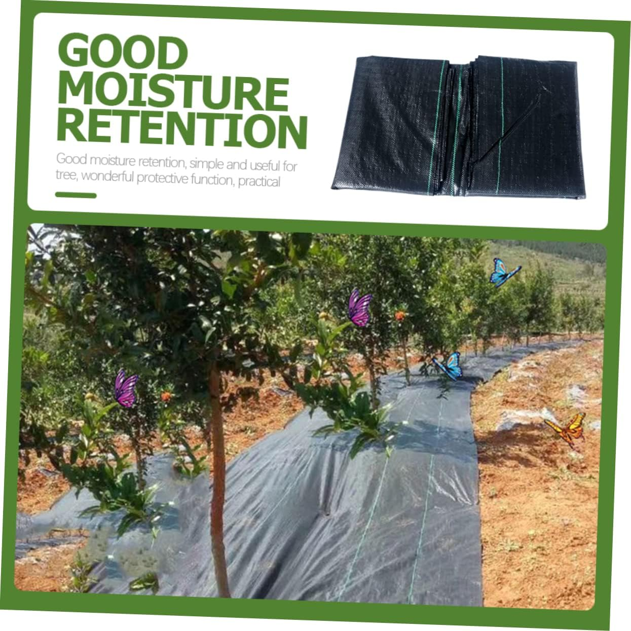 Yardenfun 2 Pack Landscape Fabric Control Ground Cover for Gardening Landscaping Grass Mulch image number 1