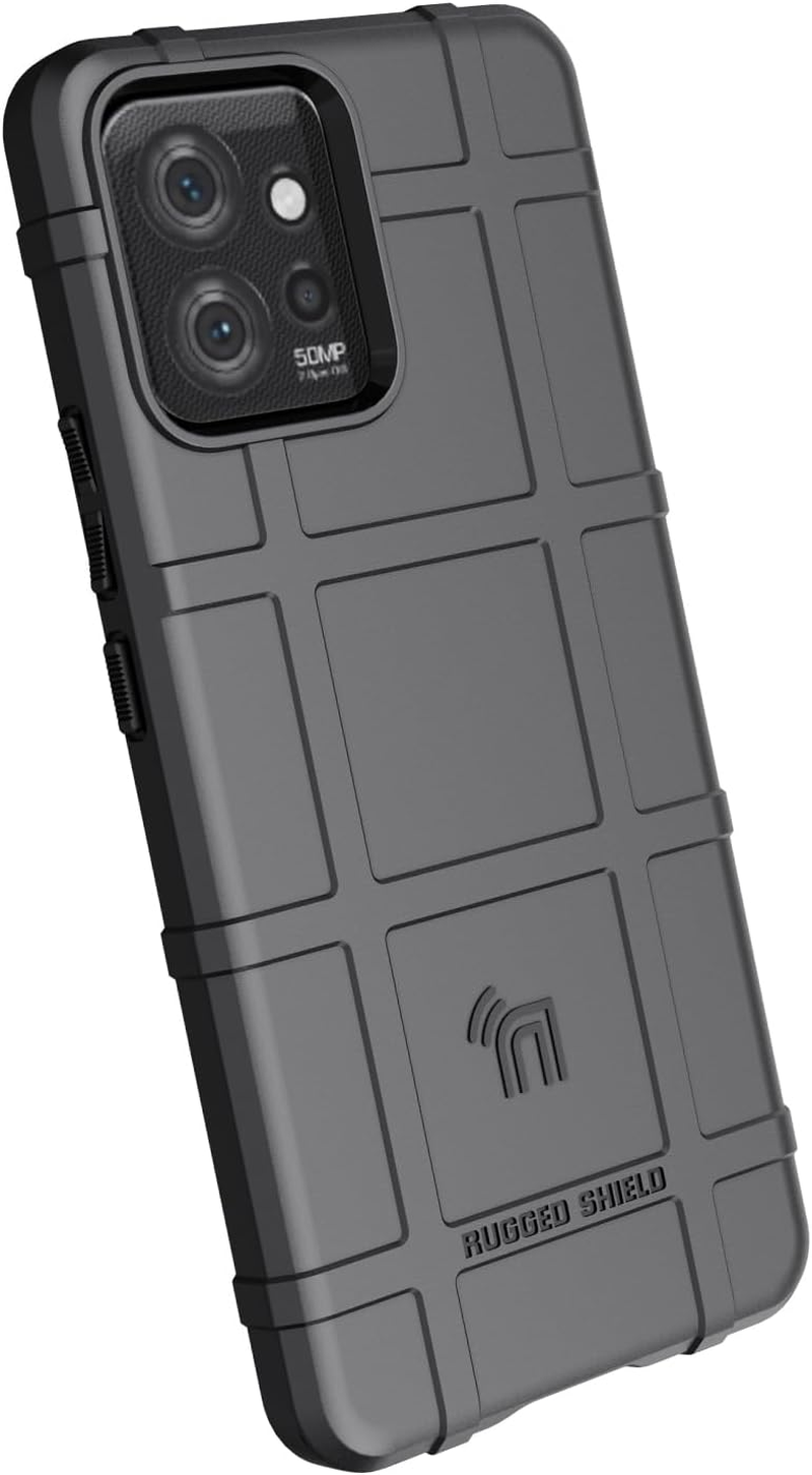 Nakedcellphone Case for Motorola Thinkphone (2023), Special Ops Tactical Armor Rugged Shield Protective Cover [Anti-Fingerprint, Matte Grip Texture] - Black - Carbon Fiber image number 5