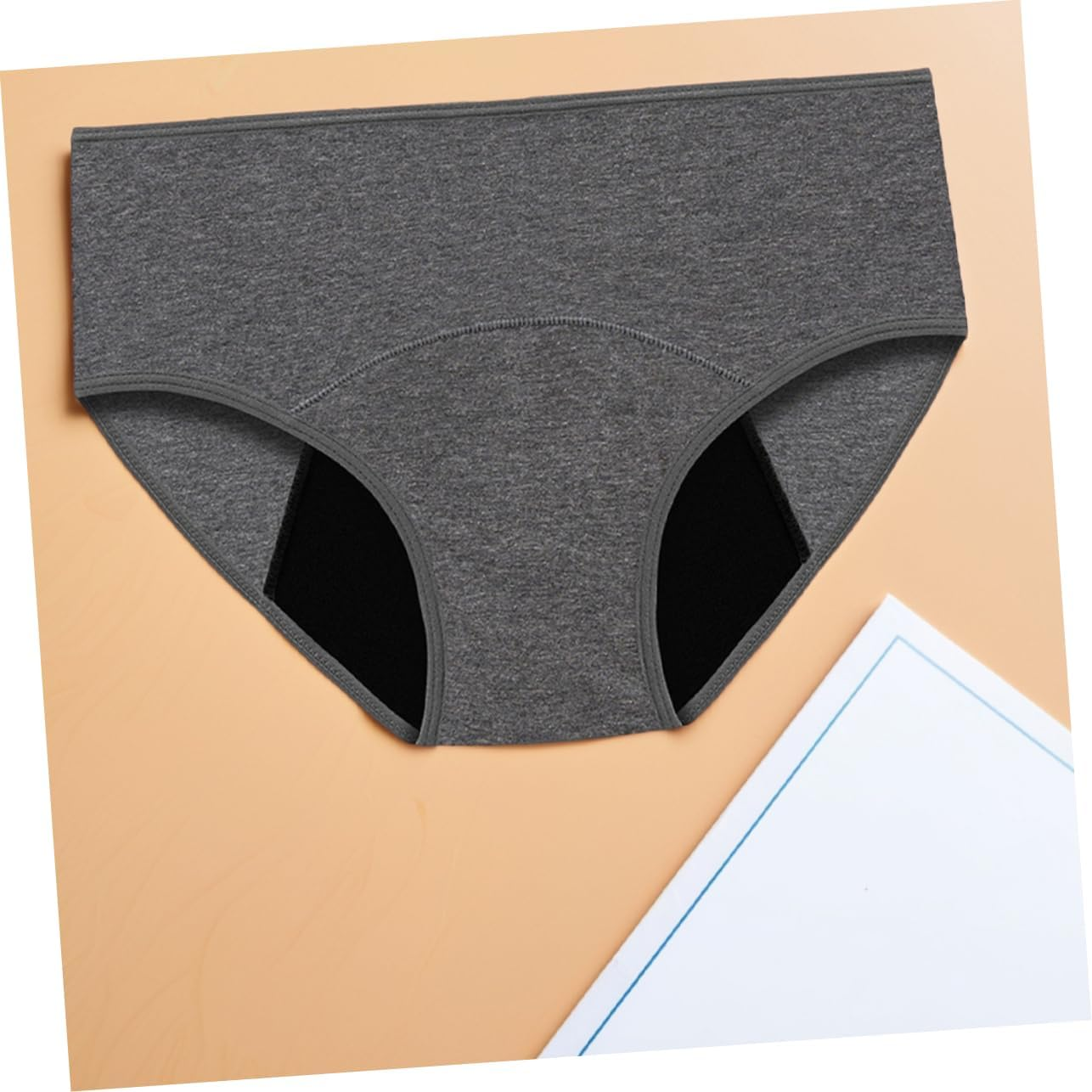 Healeved 3Pcs Heavy Flow Menstrual Panties Leakproof Briefs Washable Cotton Underwear for Women Postpartum Protection image number 1