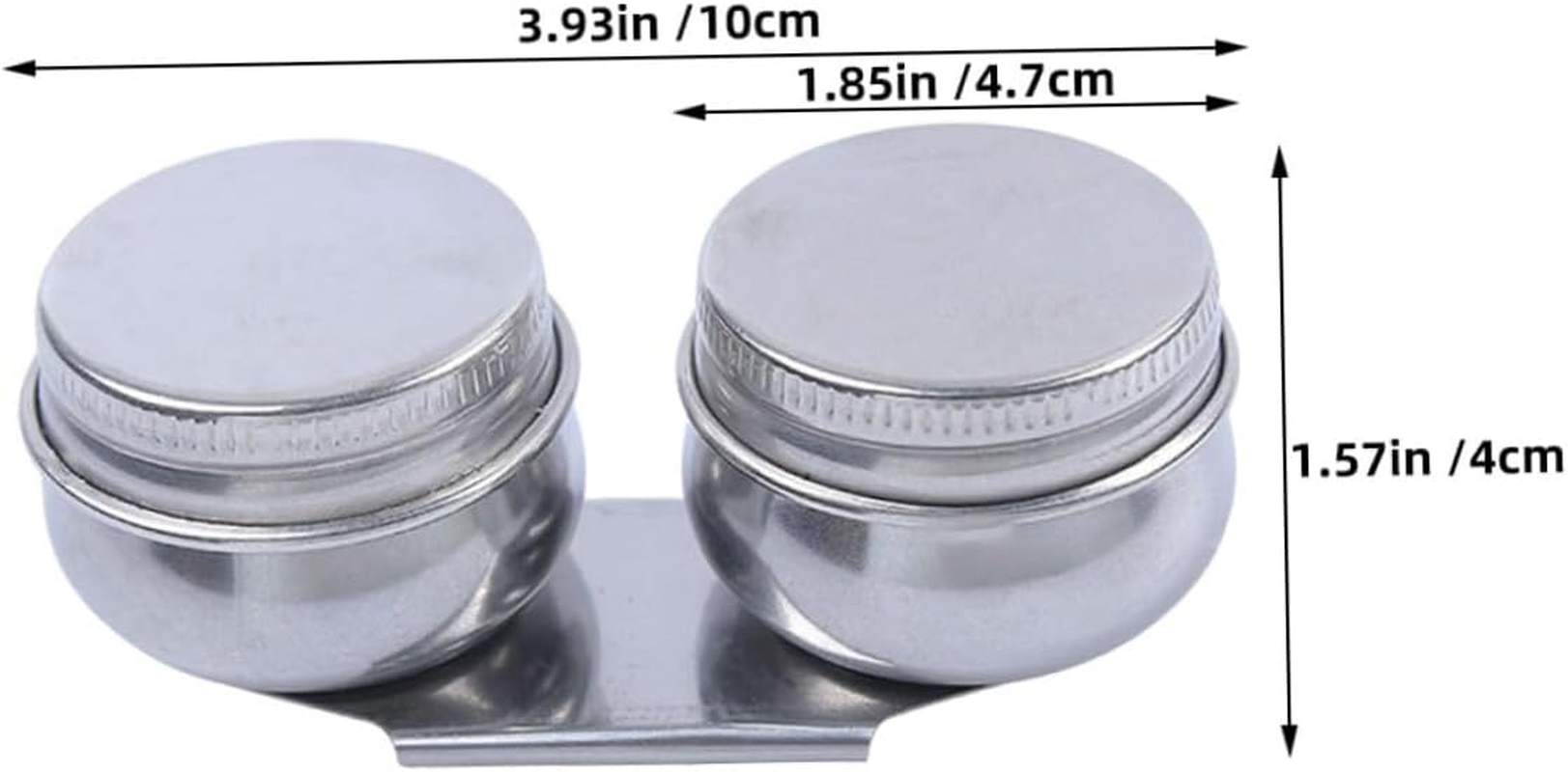 Bestonzon Stainless Steel Oil Painting Palette Cups Leak-Proof Lids, Paint Brush Cleaner Rinse Cups for Artists and Students, 6Cm Oil Paint Jar for Painting Supplies and Brush Washing image number 3