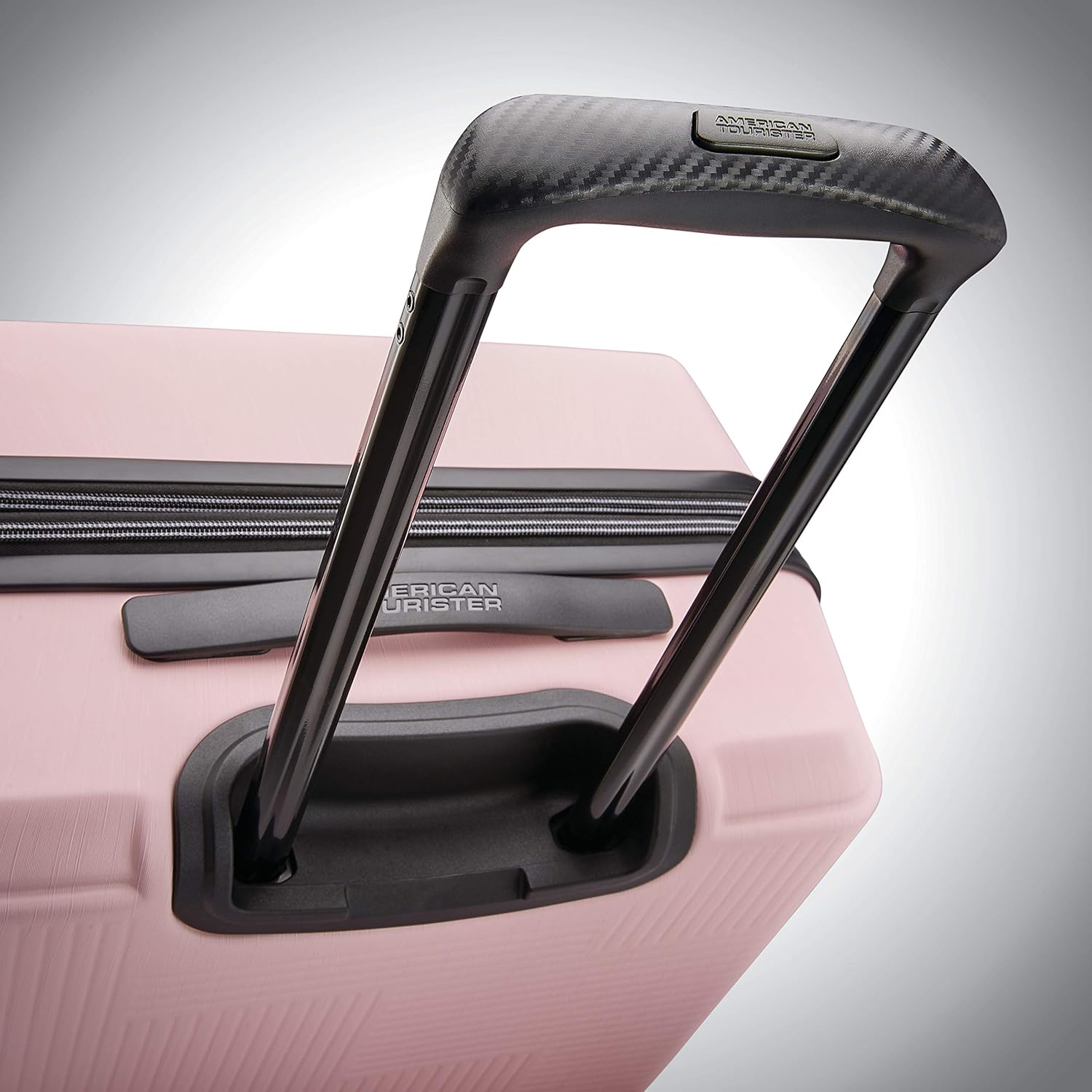 American Tourister Stratum XLT Expandable Hardside Luggage with Spinner Wheels, Petal Pink, Checked-Medium 24-Inch, Stratum XLT Expandable Hardside Luggage with Spinner Wheels image number 2