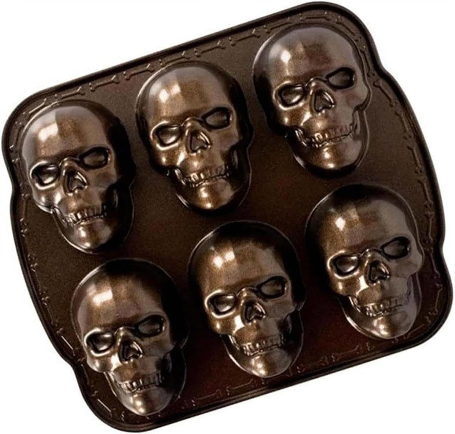 Skull Cake Mold, Creepy Muffin Mould, Skull Candy Tray, Skull Cake Pan, Aluminum Skull Mold, Skull Kitchen Gadget, Skull Cake Tray Kitchen Gadget for Birthdays Christmas New Year Halloween image number 6