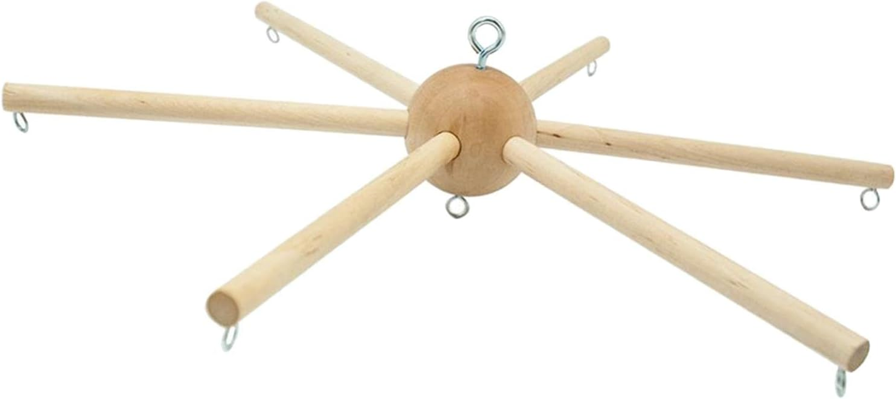 Wooden Mobile Frame Kit Accessories Handmade Ornament Crafts for Infant Crib image number 5