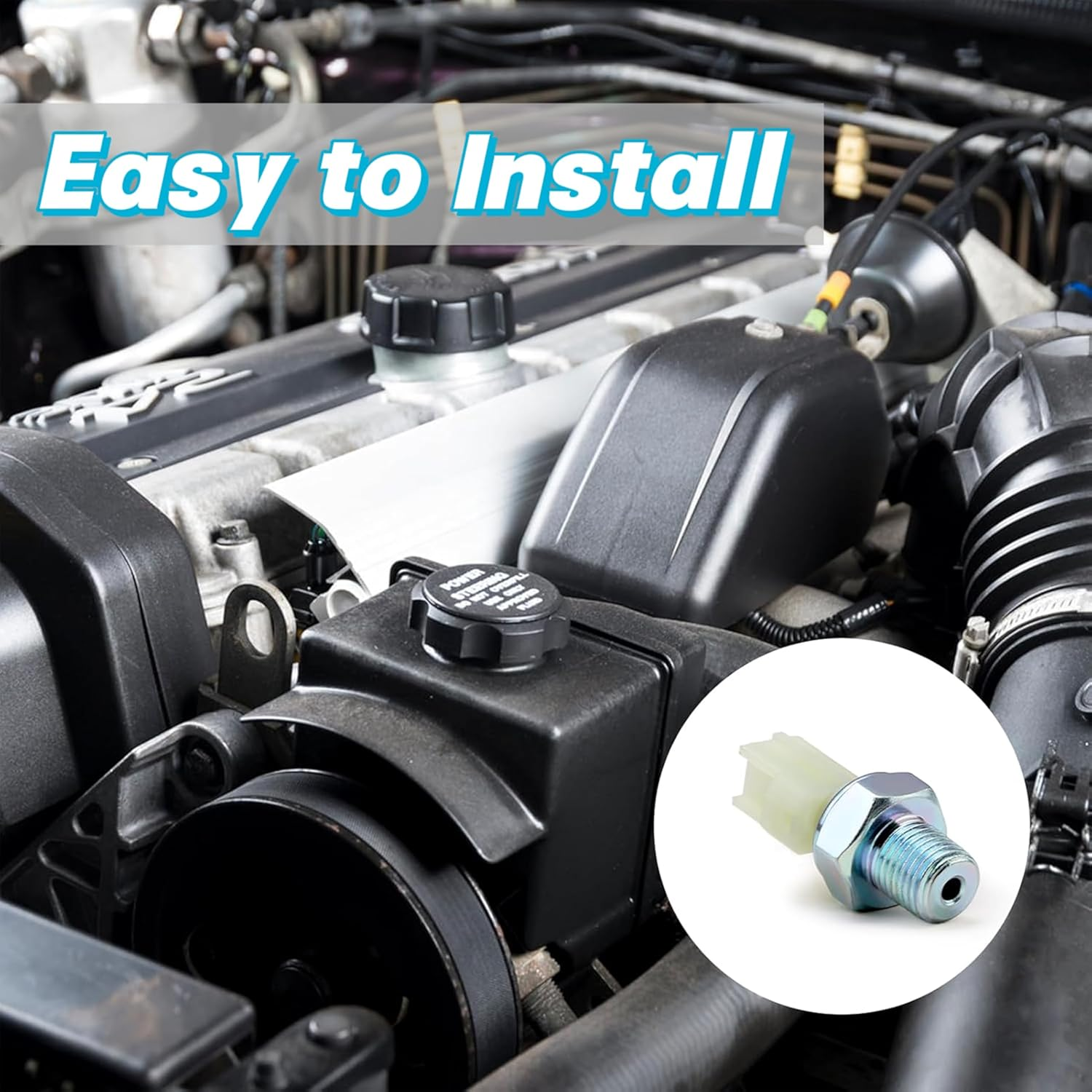 6U5Z-9278-D Car Engine Oil Pressure Sensor Switch Compatible with Ford Explorer Lincoln LS Mustang Taurus F-150 Ranger Expedition Continental Navigator Mercury Mountaineer Milan Mariner image number 3