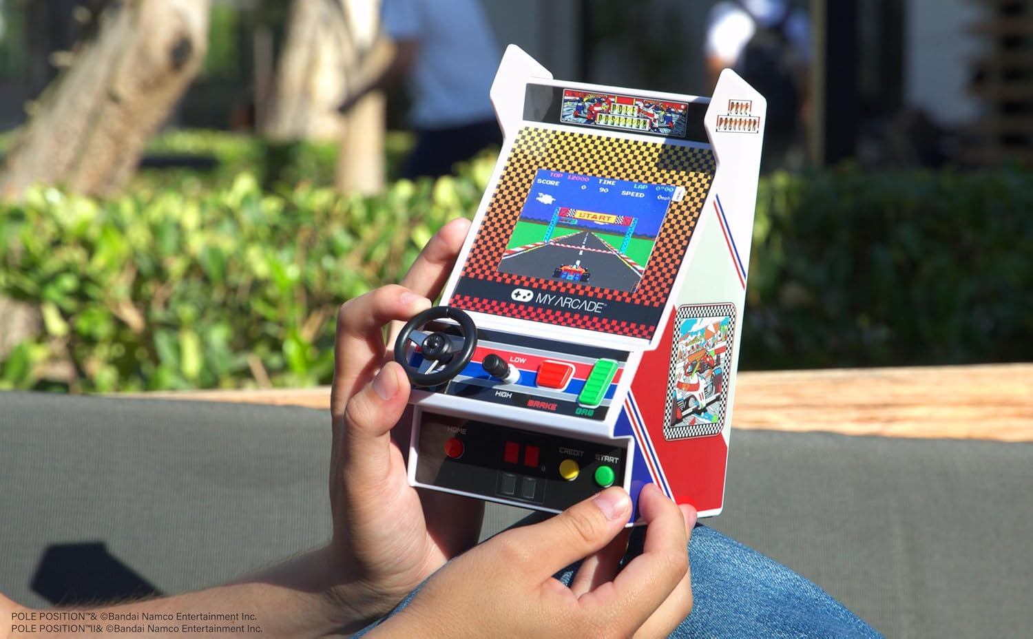 Myarcade DGUNL-7022 Racing Player Pole Position Portable Retro Arcade image number 1