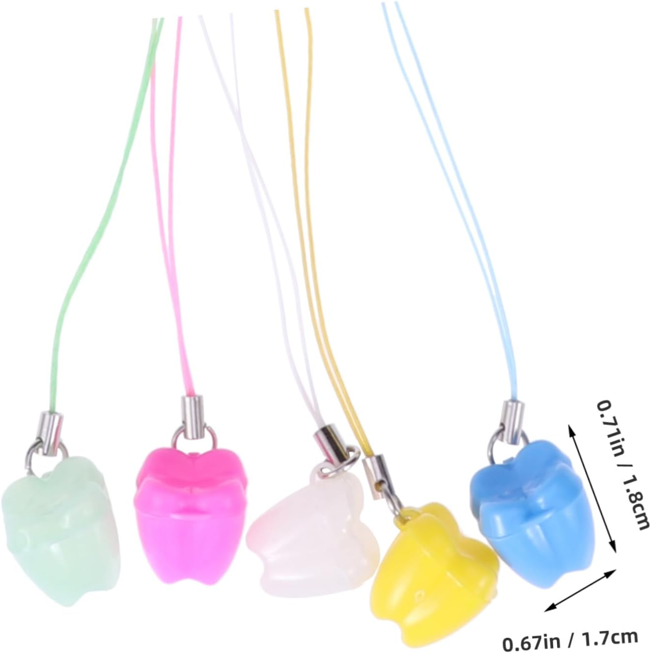 CLISPEED 5Pcs Teeth Storage Box Keepsake Box for Boys and Girls Born Teeth Christmas image number 1