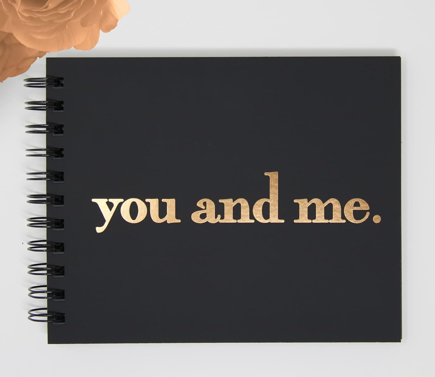 Mod La Vie You and Me Mini-Photo Album Scrapbook. Embossed Gold Foil, 6'' X 7.5'' 90 Blank Pages, Softcover, Keepsake Friendship Album, Best Friend Polaroid Instax Scrapbook (Bk/Go) image number 5