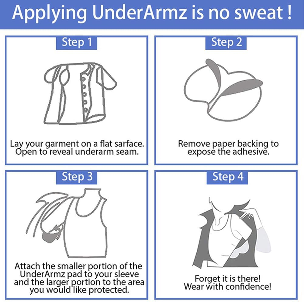 10 Pairs Disposable Underarm Sweat Pads, Strong Adhesive Armpit Sweat Pads for Women & Men,Anti-Sweat & Odor Absorbing Stickers, Invisible & Comfortable Sweat Shields for Shirts, Suits, All Day Protection image number 1