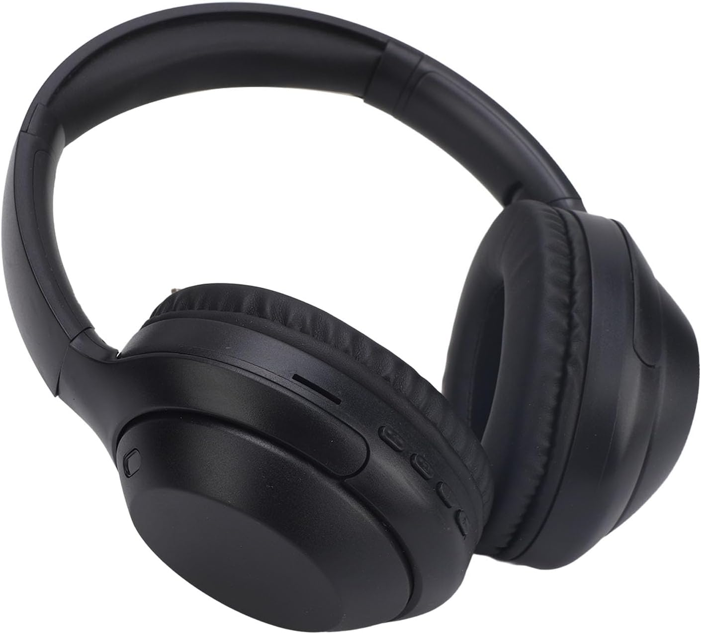 Elprico Wireless Bluetooth Headphones over Ear,Lightweight Folding Stereo Bass Bluetooth Headset with 3.5Mm Port,Long Playtime Bluetooth 5.3 Headphones for Travel Home Office (Black) image number 6