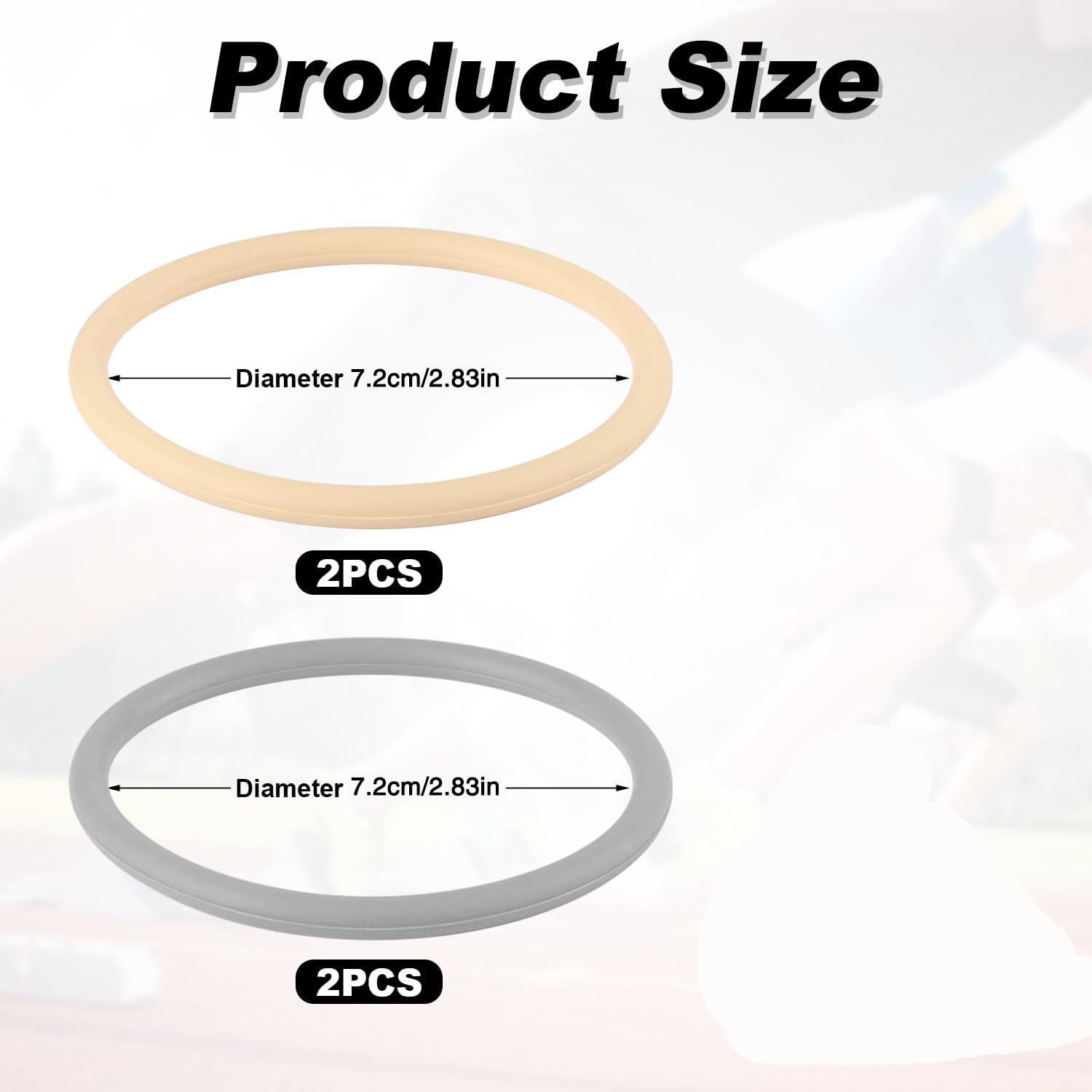 4 Pcs Knee Patella Support Straps, Silicone Knee Band for Pain Relief, Flexible Patellar Stabilizer for Running, Basketball & Sports - Men & Women image number 2