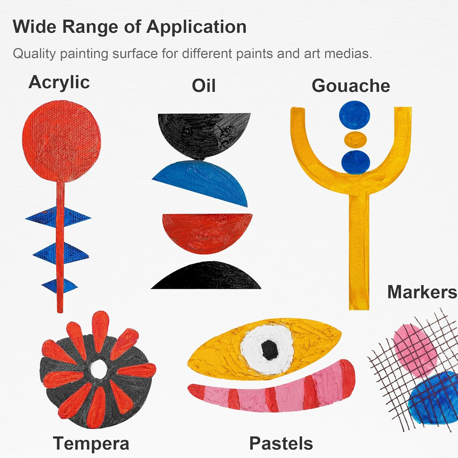 PHOENIX Artist Painting Canvas Panels - 5X7 Inch / 24 Pack - Triple Primed Cotton Canvas Boards for Oil & Acrylic Paint image number 2