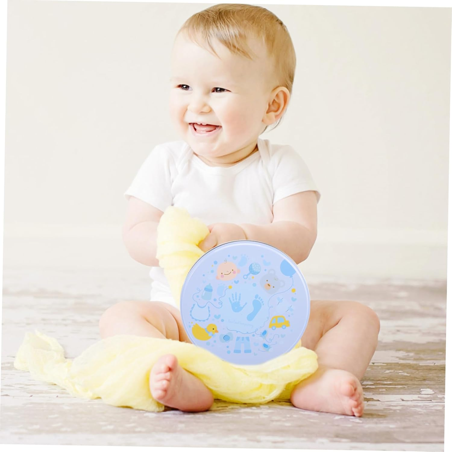 Hohopeti 1 Set Footprint Keepsake Kit Inkless Plaster Footprint Mold Casting for Newborns Present for Parents and Grandparents image number 2