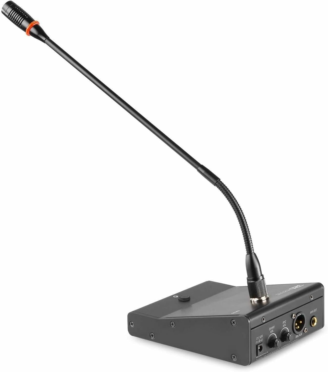 Power Dynamics TM370 Gooseneck Paging Microphone, Condenser with Desktop Base, Chime, Mic Volume Control image number 2