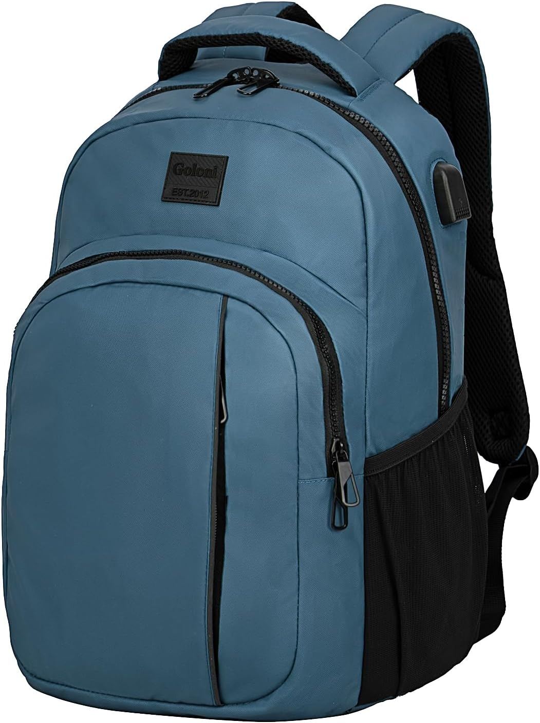 Goloni Lightweight Casual Laptop Backpack，Classic Carry-On Travel Bag，With USB Charging Port for Men and Women