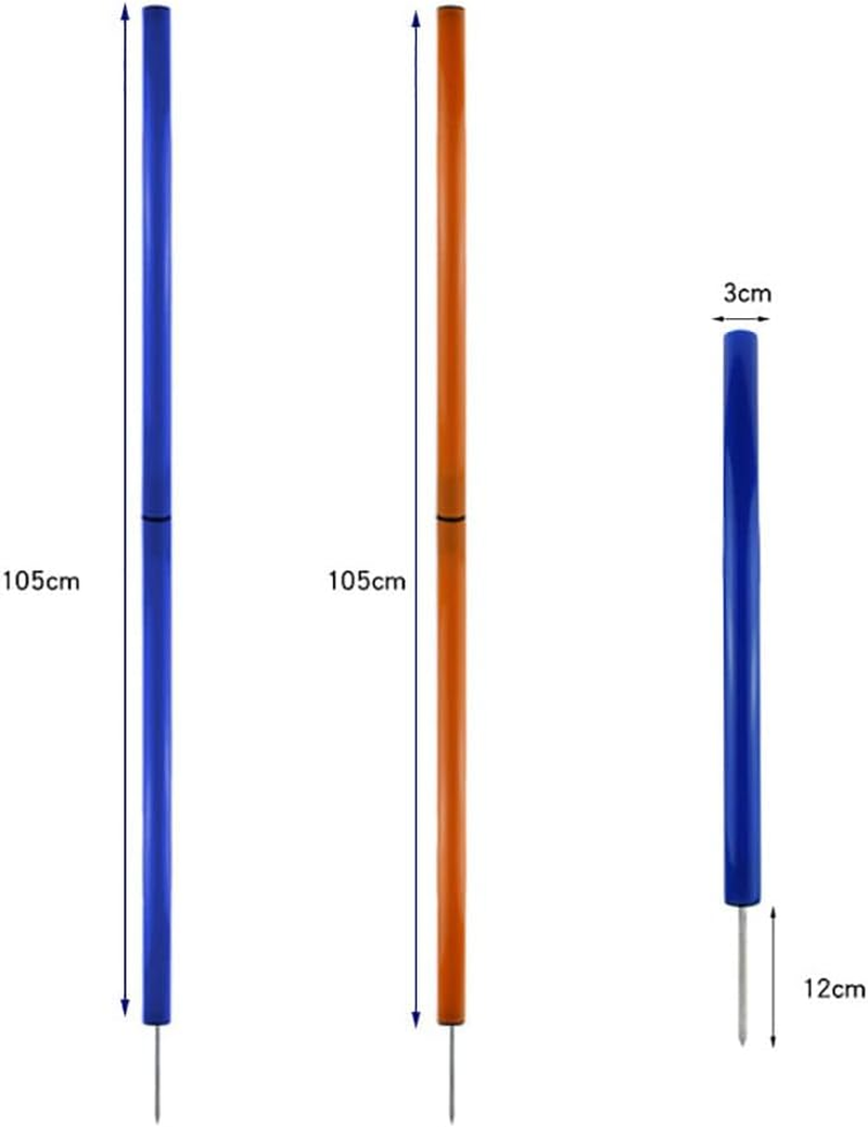 Dog Agility Weave Poles Dog Agility Training Equipment with Adjustable Spacing for Dog Obstacle Course Outdoor, Keep Pets Healthy image number 2