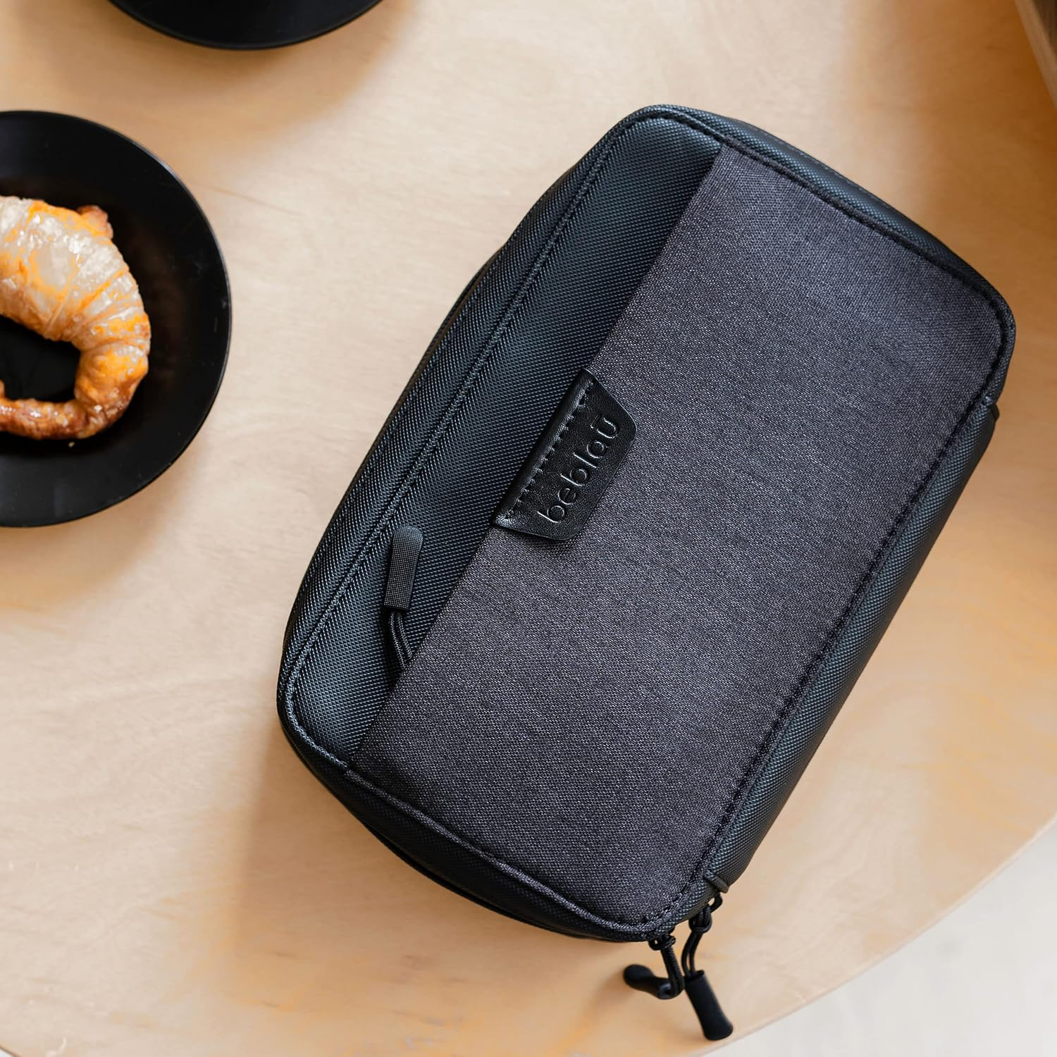 BEBLAU Cross Pouch Organizer W/Adjustable Strap. Premium Travel Tech Kit. Keep Essentials Organized with & Quick Access Pocket Storage. for Phones, Chargers, Cables, SIM Cards, HD, SD, Power Bank. image number 1