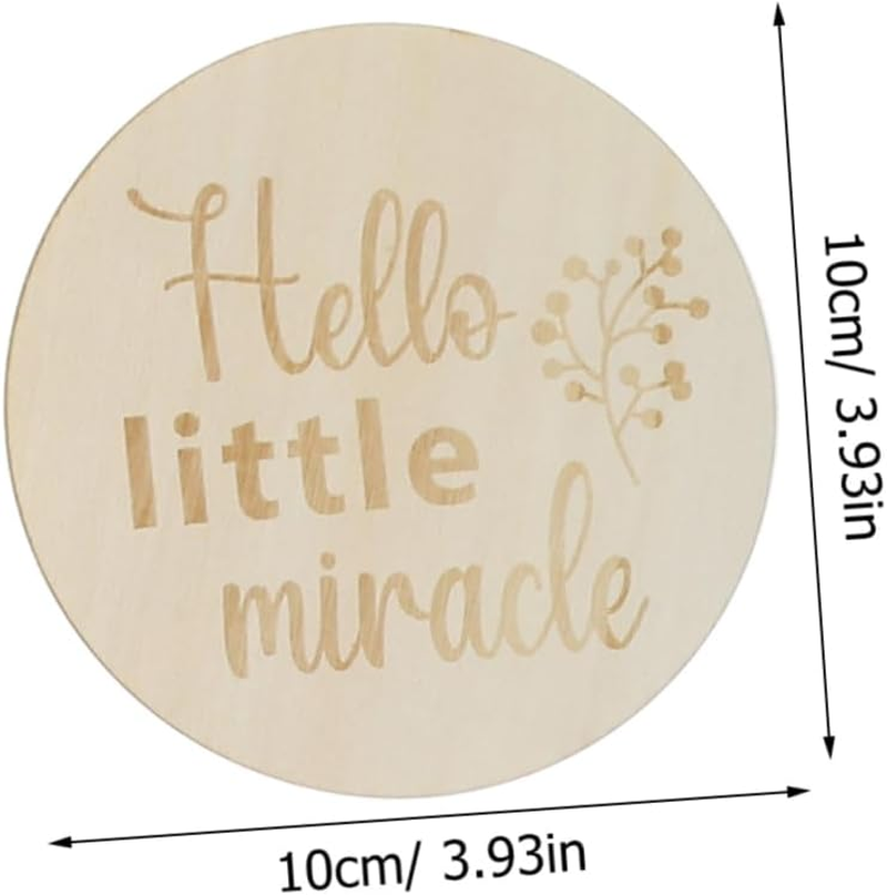 11Pcs Wooden Pregnancy Weekly Milestone Markers Growth Tracker Cards Photo Props for Pregnant Journey image number 1