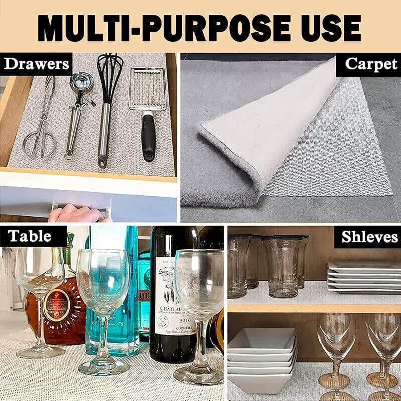 AIMALL 1/3/5PCS anti Non Slip Grip Mat Underlay Liner Kitchen Carpet Drawer Cabinet Car Bulk image number 5