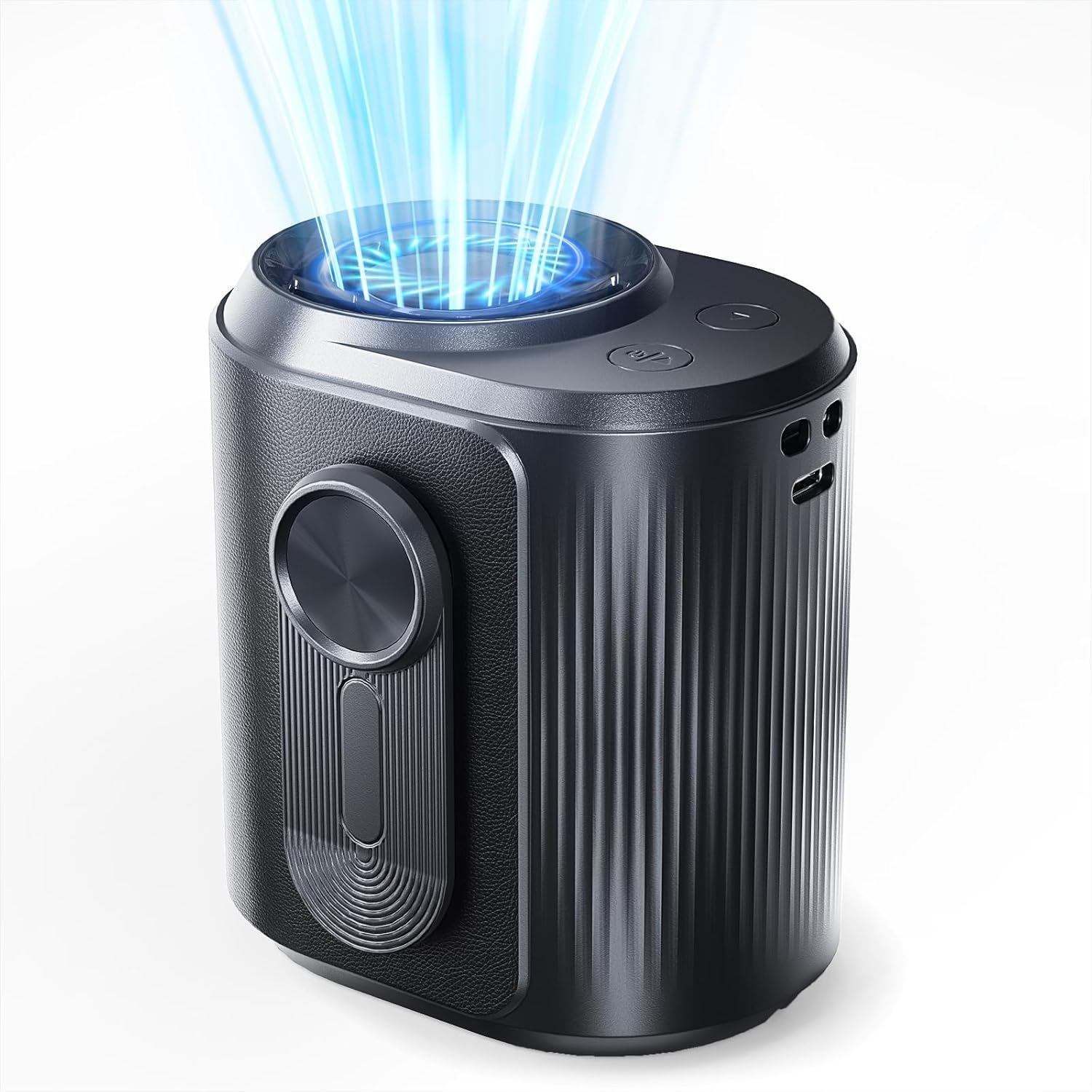 DOLAMOTY Portable Waist Fan - 100 Gear Personal Rechargeable Fans with LED Dispaly, Hands-Free Mini Belt Clip Fan with Powerful Airflow, Wearable Neck Fan for Outdoor, Hiking, Camping, Sports & Travel image number 2