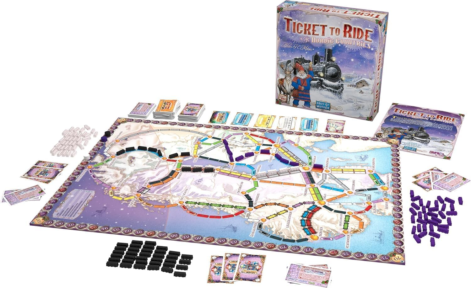 Days of Wonder DO7208 Ticket to Ride- Nordic Countries Board Game image number 2