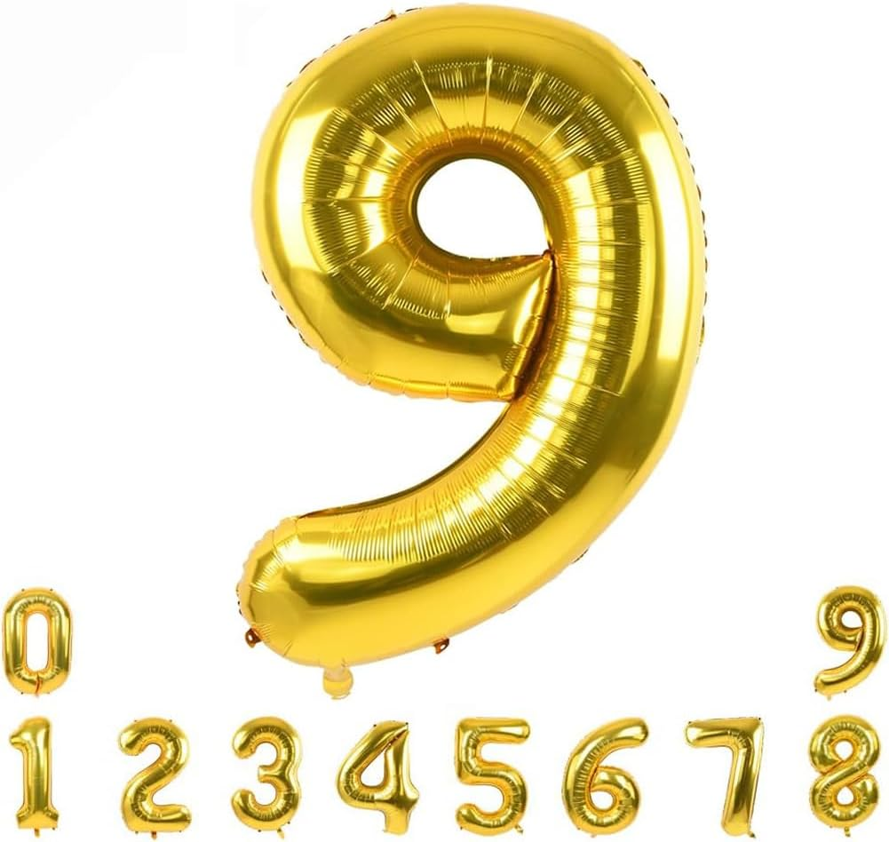 Suithink 40 Inch Giant Number Balloons Foil Digital Balloon for Birthday Anniversary Party Festival Decorations (4) image number 2
