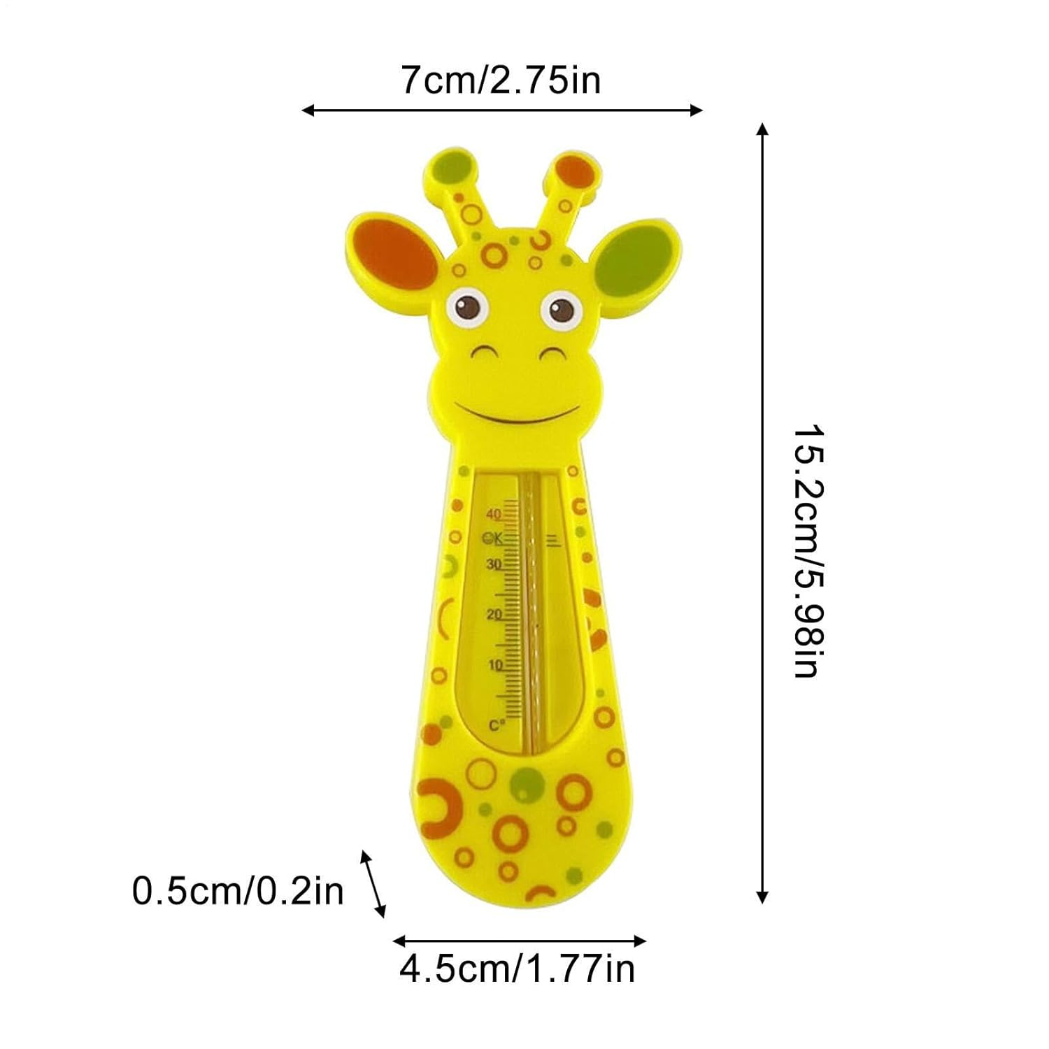 Water Thermometer Baby | Lovely Giraffe Baby Tub Thermometer - Infant Safety Temperature Bath Floating Toy