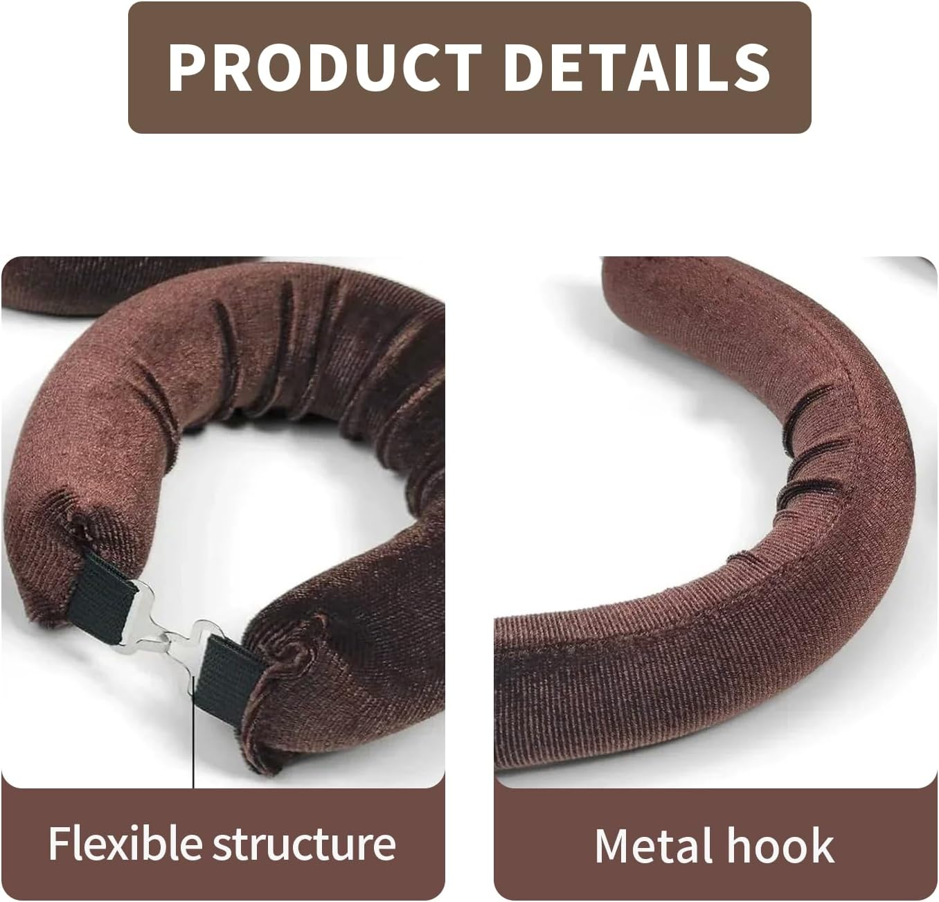 Set of 3 Curls without Heat, Heat-Free Curlers, Heatless Curls, Hair Curls, Heat-Free Curls Overnight, Flexi Bars with Hooks, DIY Heatless Band Hairstyle Set for Long, Medium, All Hair Types image number 1