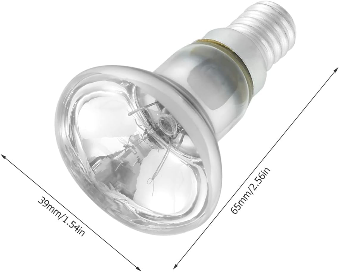 30 Watts Lava Lamp Bulbs, Reflector Type Bulbs R39 E14 Base Lava Lamp Bulb High Temp Resistant Replacement Bulbs Glitter Lamps for Cabinet Bedroom Office 1PCS image number 5