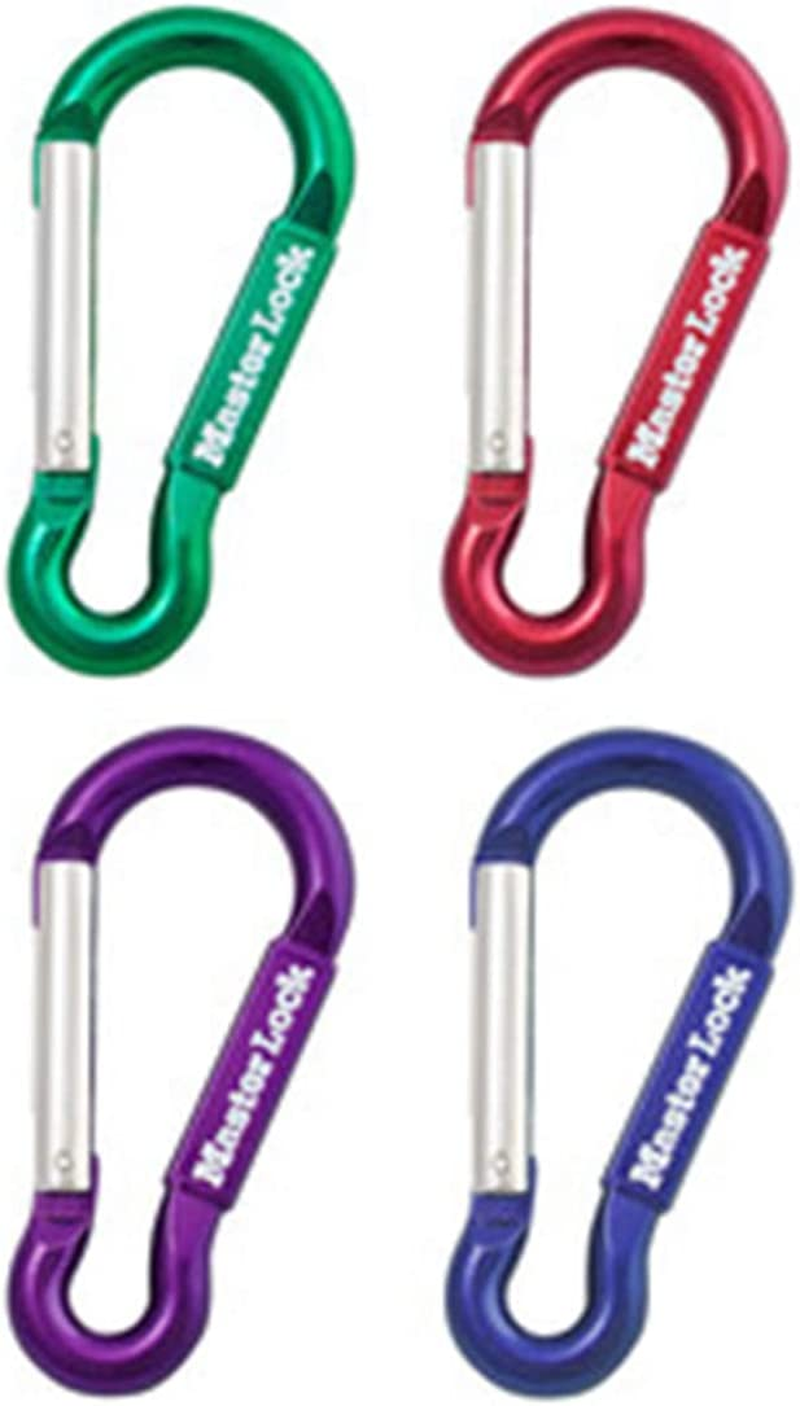 Master Lock Metal Non-Locking Carabiner Snap Hook, 76 Mm Size