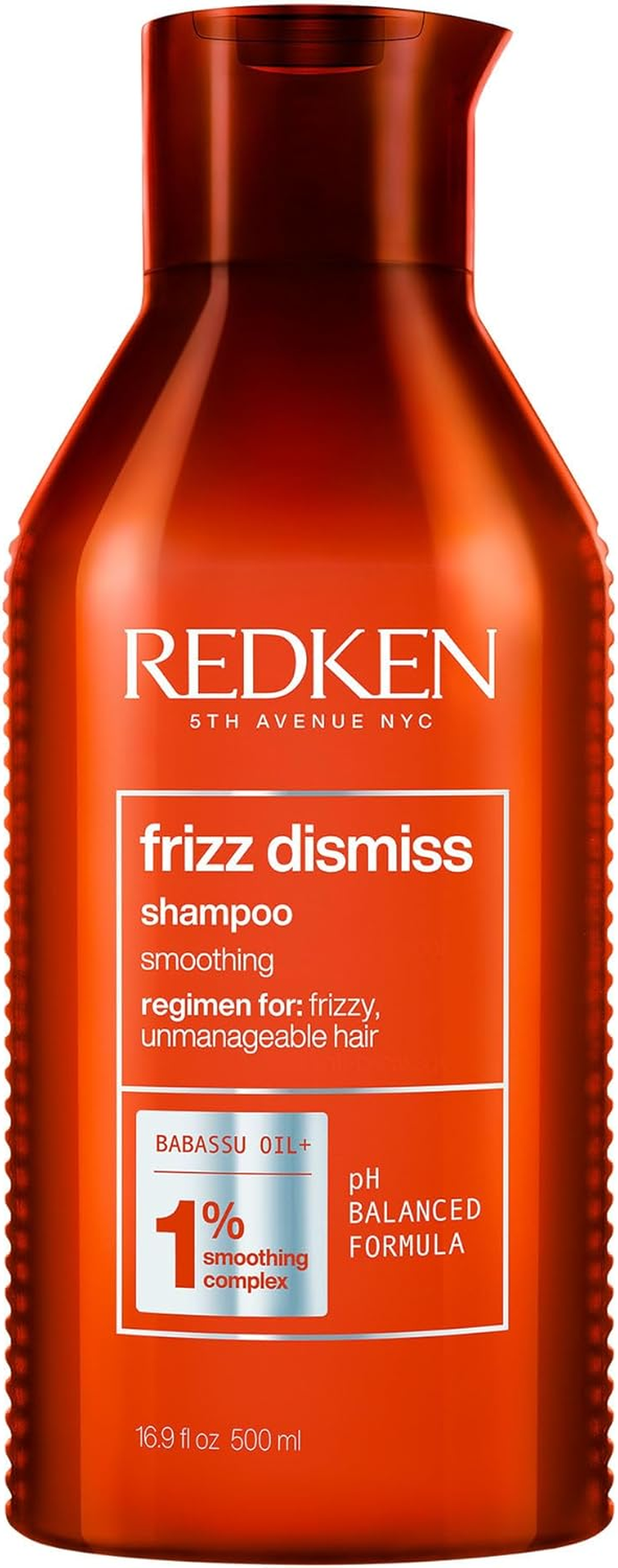 Redken Frizz Dismiss Shampoo | anti Frizz Shampoo with Humidity Protection | Gently Cleanses, Smooths, and Adds Shine | Weightless Long-Lasting Frizz Control | for Frizzy Hair | Sulfate Free | 500Ml