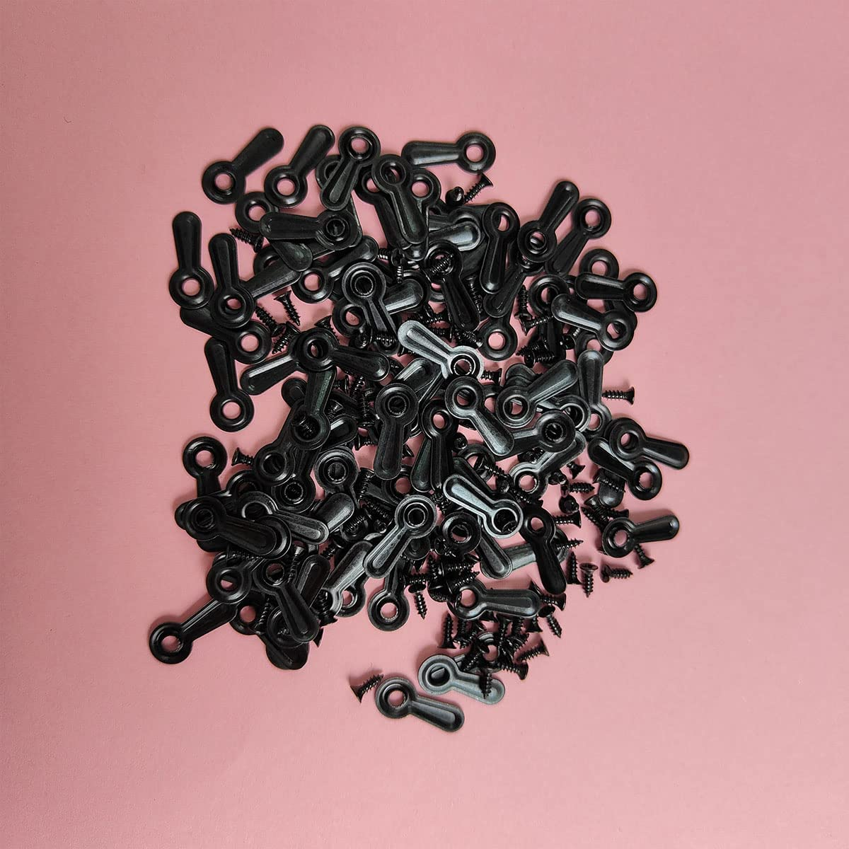 100 Pieces Metal Picture Frames Turn Button Fasteners with 100 Pieces Screws, Picture Frame Hardware Backing Clips Picture Turn Button Frame Picture Turn Button Fasteners Set image number 5